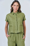 LINEN MOSS SHIRT