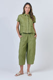 LINEN MOSS SHIRT