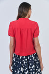 LINEN SHIRT RED