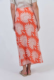 LINEN SKIRT SUNSET PALM
