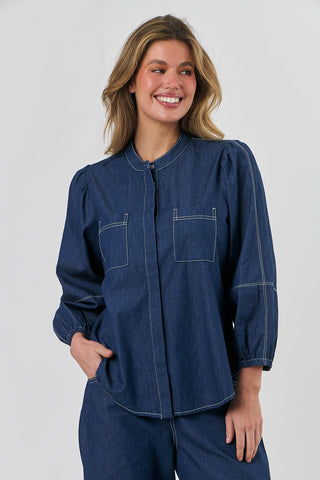 ABBEY LIGHTWEIHT DENIM TOP