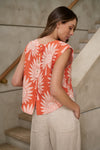 LINEN TOP SUNSET PALM