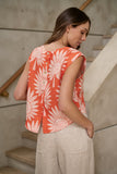 LINEN TOP SUNSET PALM