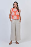 LINEN TOP SUNSET PALM