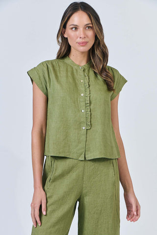 LINEN MOSS SHIRT