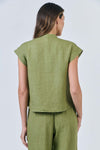 LINEN MOSS SHIRT