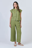 LINEN MOSS SHIRT
