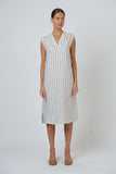 LINEN TRAVERTINE DRESS