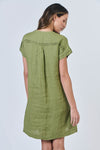 LINEN MOSS DRESS