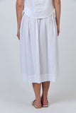 LINEN SKIRT WHITE