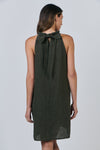 LINEN LICORICE DRESS