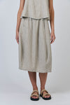 LINEN PANELLED SKIRT