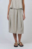 LINEN PANELLED SKIRT