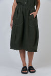 LINEN LICORICE SKIRT