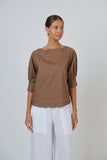 COTTON POPLIN TOP COOKIE