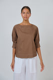 COTTON POPLIN TOP COOKIE
