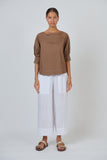 COTTON POPLIN TOP COOKIE
