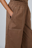 COTTON POPLIN PANTS COOKIE