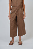 COTTON POPLIN PANTS COOKIE
