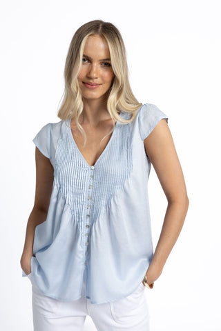 LUCIA TOP ICE BLUE
