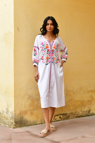 HUMMINGBIRD EMBROIDERED KAFTAN