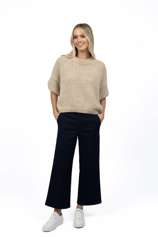 MARGOT DRILL PANT NAVY