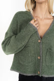 ROMI CARDI GREEN/GREY