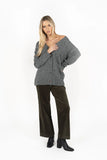 LATITUDE CARDI CHARCOAL