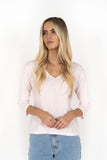 STELLA V-NECK SOFT PINK