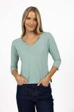 STELLA V-NECK SURF GREEN