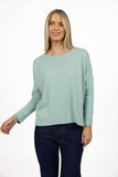 DIPPY L/S TEE SURF GREEN