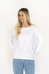 DIPPY L/S TEE WHITE