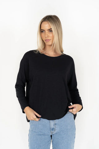 DIPPY L/S TEE SLATE