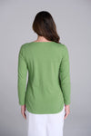 COTTON L/S CLASSIC TEE LEAF GREEN