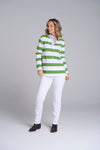 RELAXED RUGBY TOP LEAF GREEN