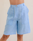 LINENT CHAMBRAY SHORT