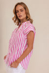 COTTON EXT SLEEVE SHIRT PINK