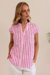COTTON EXT SLEEVE SHIRT PINK
