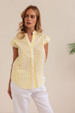COTTON EXTENDED SLEEVE SHIRT YELLOW