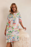 LINEN MARRAKESH SHIRTMAKER DRESS