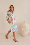 LINEN MARRAKESH SHIRTMAKER DRESS