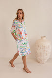 LINEN MARRAKESH SHIRTMAKER DRESS