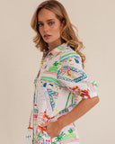 LINEN MARRAKESH SHIRTMAKER DRESS
