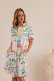 LINEN MARRAKESH SHIRTMAKER DRESS