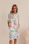 LINEN MARRAKESH SHIRTMAKER DRESS