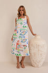 LINEN MARRAKESH LONG DRESS