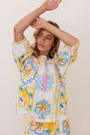 LINEN AMALFI DREAMS TOP