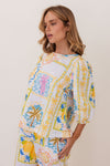 LINEN AMALFI DREAMS TOP