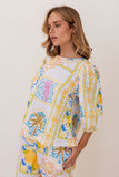 LINEN AMALFI DREAMS TOP
