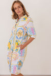 LINEN AMALFI DREAMS SHIRTMAKER DRESS